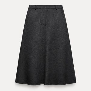 Zara Premium Wool Blend Cape Skirt 7522/255